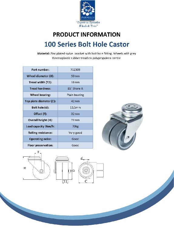 Roulette double 50mm 2