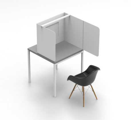 Cabine d'analyse sensorielle pliable et facilement transportable - Desktop Lab avec options d'éclairage LED et accessoires_1