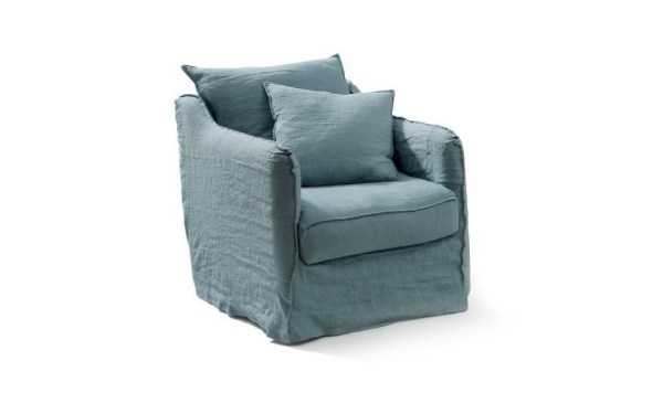 Fauteuil Cap Ferret 75 cm - Home Spirit - Déhoussable, structure en hêtre et confort en plumes_1