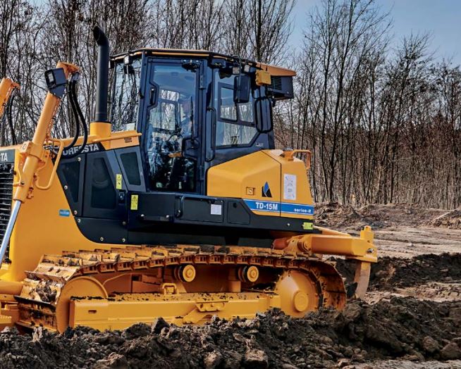 Bulldozer pour réseaux routiers, décharges sanitaires, exploitations forestières, aménagements paysagers ou chantiers de construction - Dressta TD15M-2_1