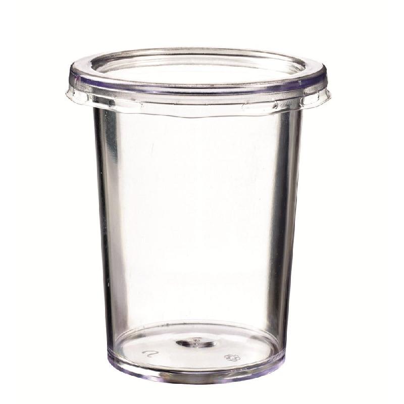 Couvercle pour pot Authentik réf 39185/39186/39160 PET transp Ø6,8x0,8cm par 500_1