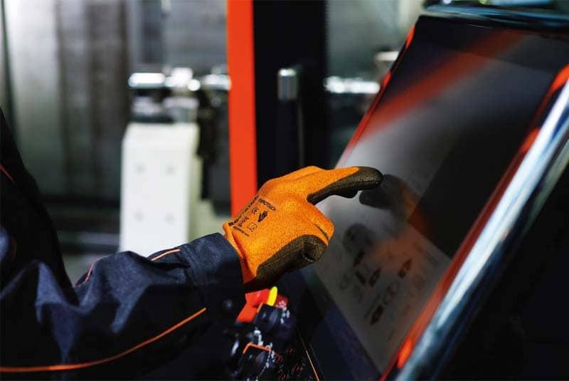 Gant FIT4PROTOUCH Pro-Line anti-coupures - HPPE/carbone - haute visibilité - ROSTAING_1