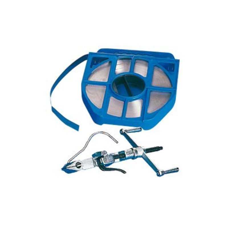 Pack complet feuillard de cerclage en inox - Kit avec tendeur, cassette 50m, chapes et plusieurs dimensions_1