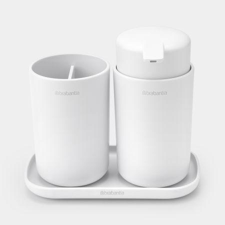 Ensemble d'accessoires pour la salle de bains Brabantia ReNew - kit de 3 - White - UGS280382_1