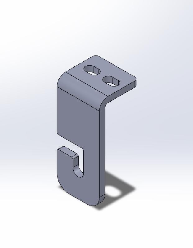 Équerre de fixation pour rouleau de retour - bande transporteuse - supportage de rouleaux axe 20 mm avec méplat 14 mm_2