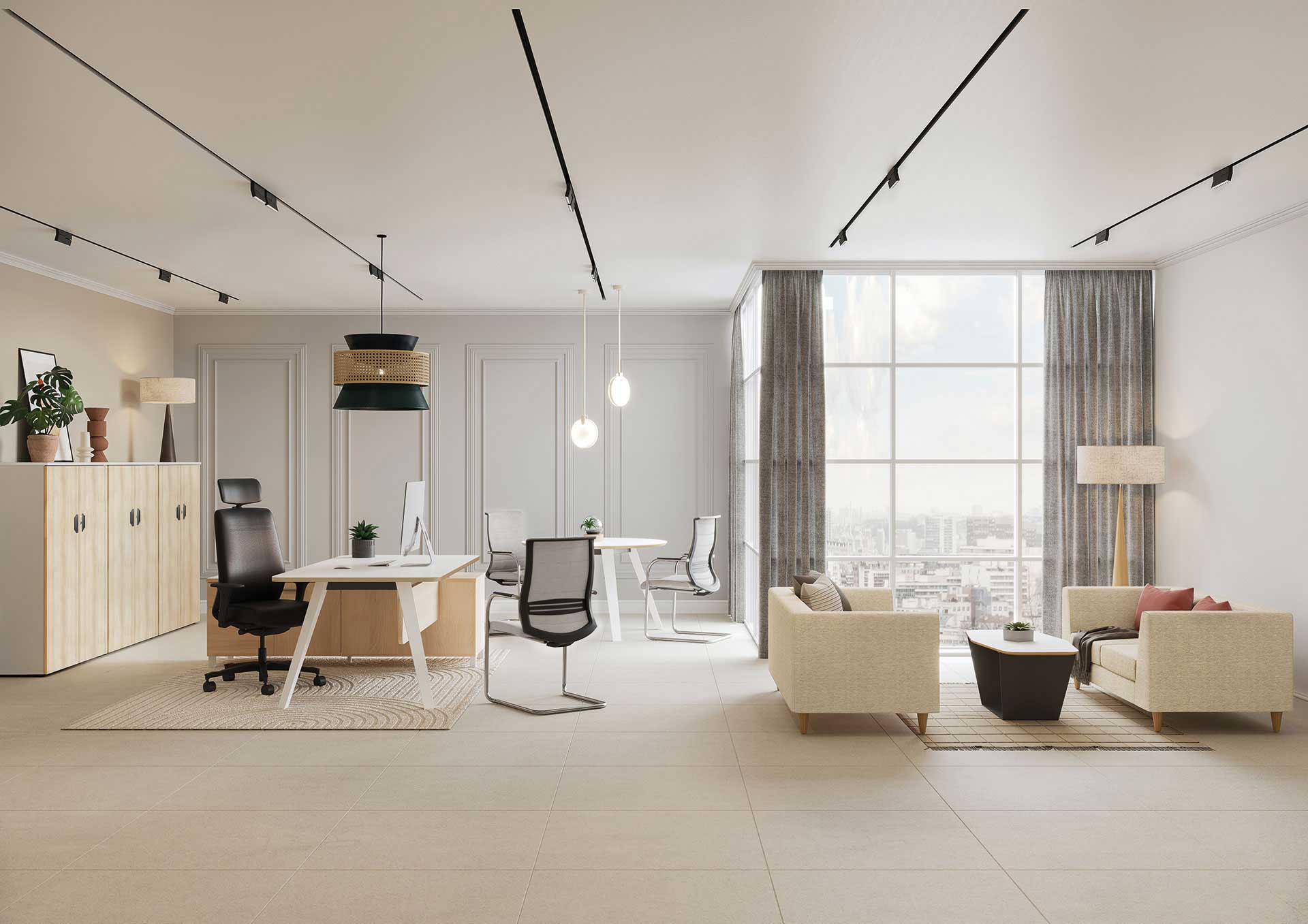 Fauteuil visiteur ultra design Wave Luge - ergonomique, soutien lombaire réglable, piètement chromé, 3 finitions_1