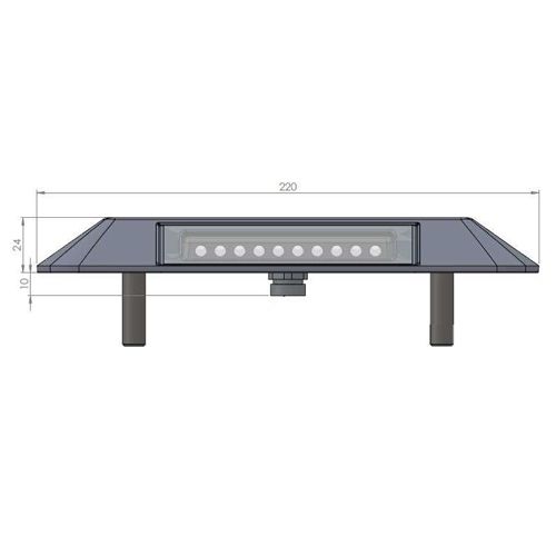 Plot lumineux parking celest - plot routier - eccelectro - 94 mm_1