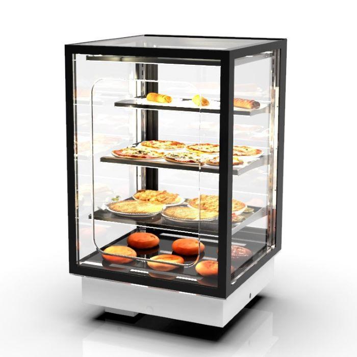 Vitrine chauffante INTEGRA Drop-In - 4 niveaux - 600 mm - H815 mm | Sayl Barcelona - Accès Grab & Go_1