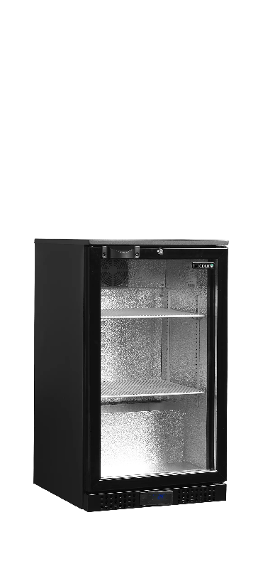 Arrière bar réfrigéré 1 porte DB106H noir TEFCOLD_1
