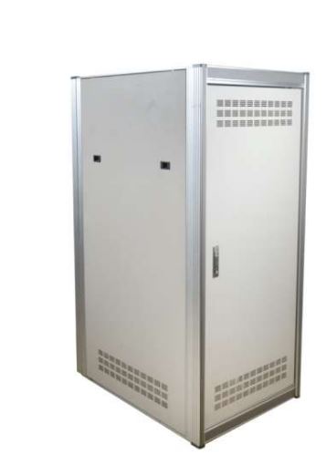 Baie de brassage pour sonorisation - Hauteur 28U - Format 19 pouces - Tôle d'acier robuste avec porte verrouillable et roulettes_1