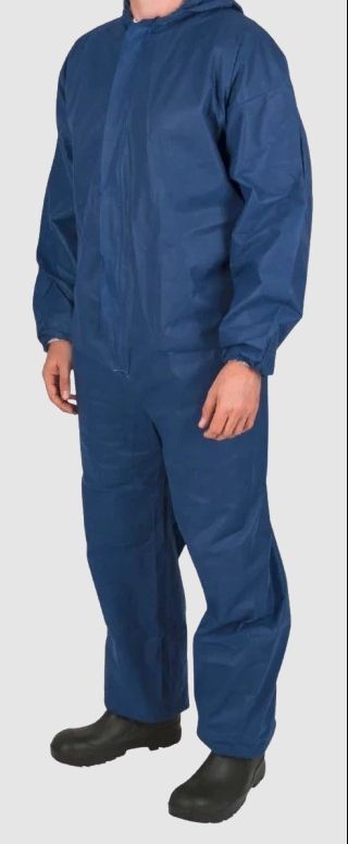 Combinaison bleue à usage unique XL - 100% polypropylène - Norme EN340 et EPI Catégorie 1_1