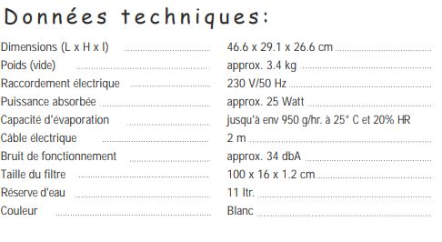 Humidificateur à évaporation B120 - DEVATEC_1