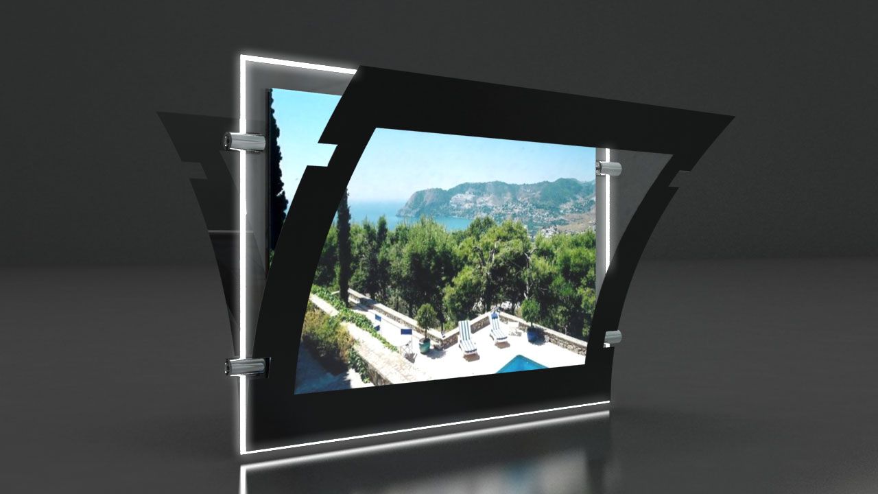 Nero - Porte-affiche LED Immocom - Format A2 - Ultra haute luminosité 6000 lumens_1