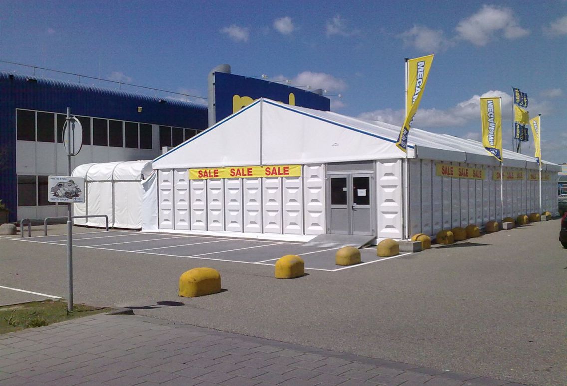 Tente de stockage fermée en aluminium - Structure fixe - Couverture en panneau sandwich - Dimensions flexibles_2