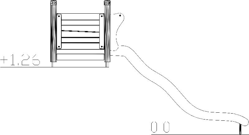 Toboggan avec plate-forme - réf 8066801 - Hags - 0,45/1,5m de hauteur - Tranche d'âge 3-12 ans_1