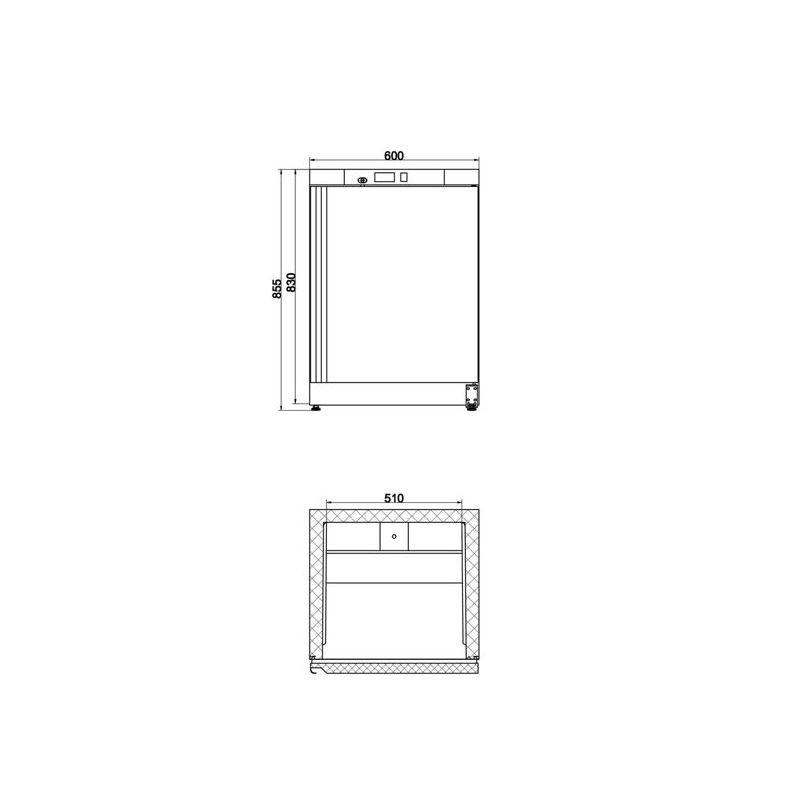 Armoire réfrigérée positive ventilée 200L porte pleine AFI Collin-Lucy_1