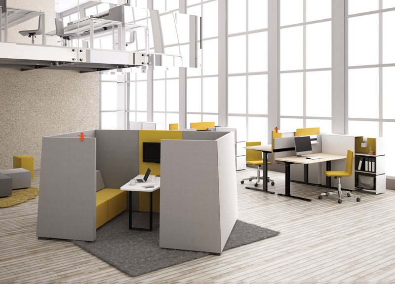 Cabines acoustiques box de réunion - H1420 x L1810 x L2500 mm - Réf 749_15733_1