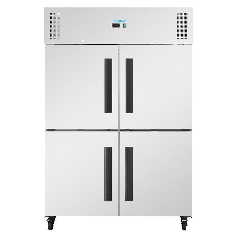 Double armoire réfrigérée positive GN 4 portillons série G 1200L PG053 Polar_1