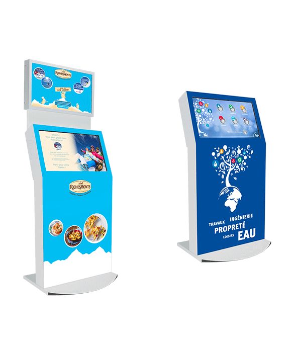 Fullview 32 + 32'' - Borne de jeu en tôle et aluminium - BFast System - Écrans LED 32'' multi-touch - Dimensions (L) 81,3 x (H) 228,6 x (P) 64,8 cm_1