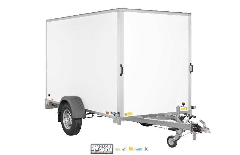 Remorque fourgon en bois SARIS - FW150 - 1 essieu roues extérieures - PTAC : 1500 Kg - 306x154xH180 cm - Reference SARIS_FOURGON_FW2000_1