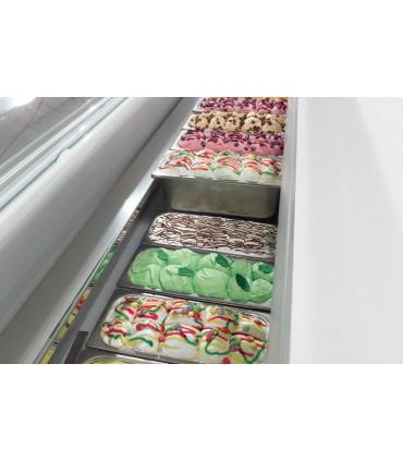 Vitrine à crèmes glacées froid statique pour chr, traiteurs, boulangeries, pâtisseries, marchands de glace et snacks -  isetta st isa_1