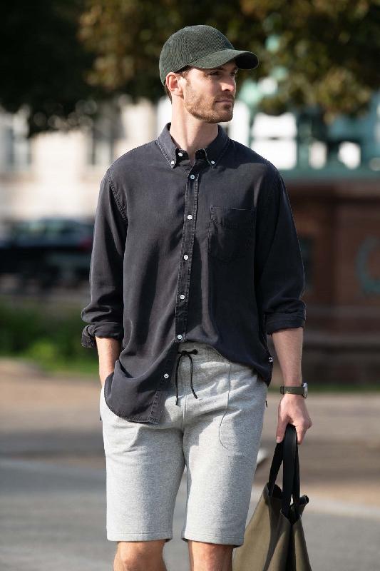 Shorts de sport unisex - Gris mélange - Hickory - Nimbus_1