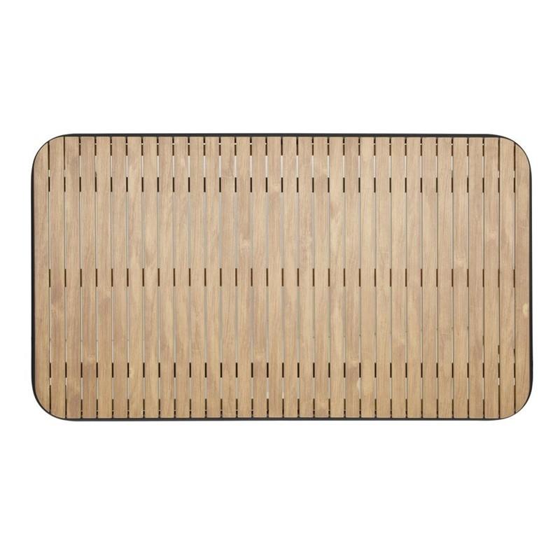 Table rectangulaire effet bois Santorini 1400mm | Bolero - FU536_1