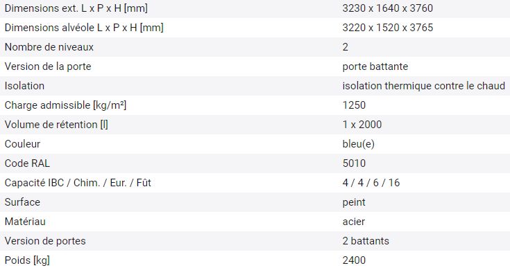 185534w - Conteneur de stockage isolé en laine de roche - 2 GK 314 OTE ISO avec bac de rétention intégré_1