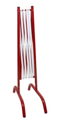 Barrière de chantier extensible en acier - Dimensions ouvertes 2500 x 400 x 1050 mm - 2 coloris disponibles_1