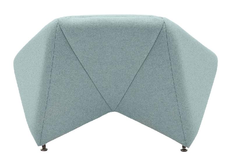 Fauteuil en tissu Fold- Softline - Feld Bleu clair_1