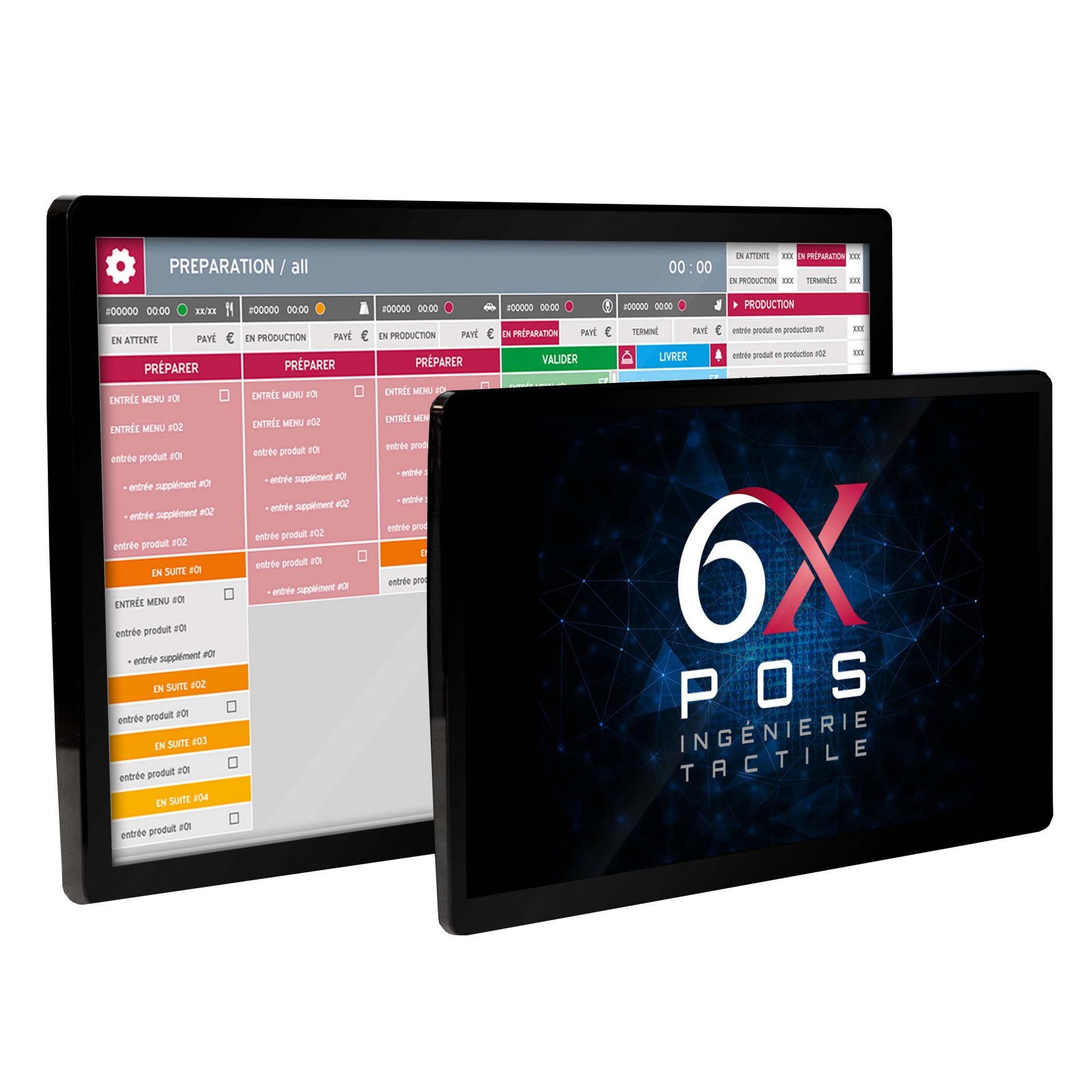 Pack fast-food écrans de cuisine, borne, caisse_1