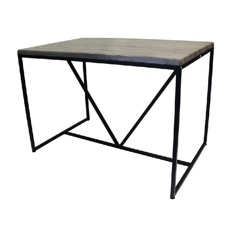 Piètement Istres Ht73 en acier noir pour table 110x70cm_1