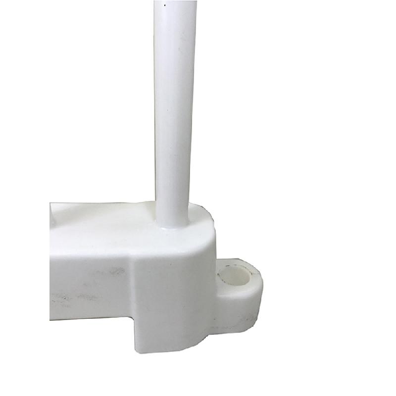 Barrière de sécurité amovible blanche - lot de 15 - PLAST'UP ROTOMOULAGE - recyclable et résistante_1