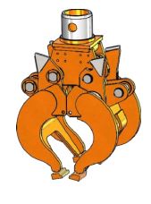 Benne de terrassement avec coquilles interchangeables et vérins verticaux pour pelles de 12 à 20 T_1