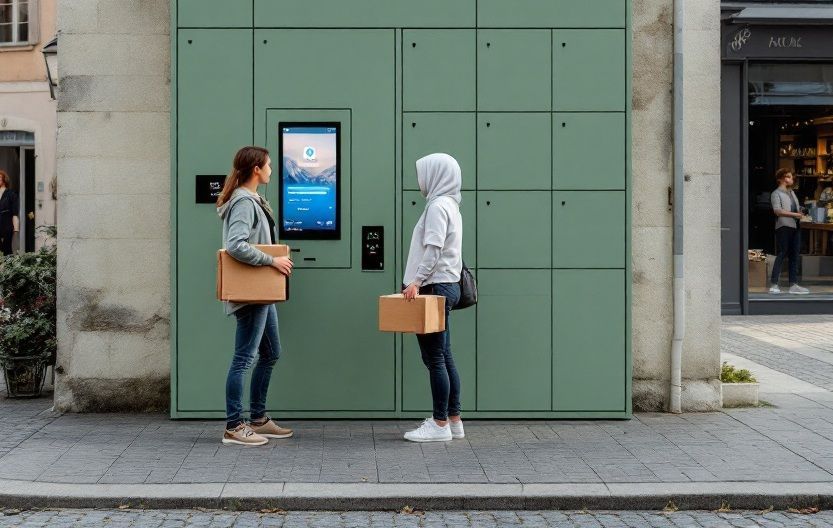 Casiers intelligent pour gestion de colis dépôt retrait  24h/24 pour villages et petites villes_1