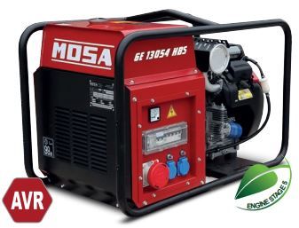 Groupe électrogène MOSA GE 13054 HBS - Honda GX 630 - 13 kVA - Fréquence 50 Hz - Triphasé et Monophasé_1