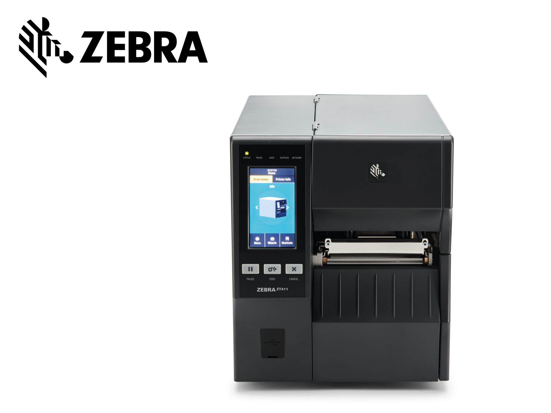 Imprimante d'étiquettes - Zebra ZT411 - Résolution 203, 300 ou 600 dpi - Interface intuitive et écran tactile couleur_1