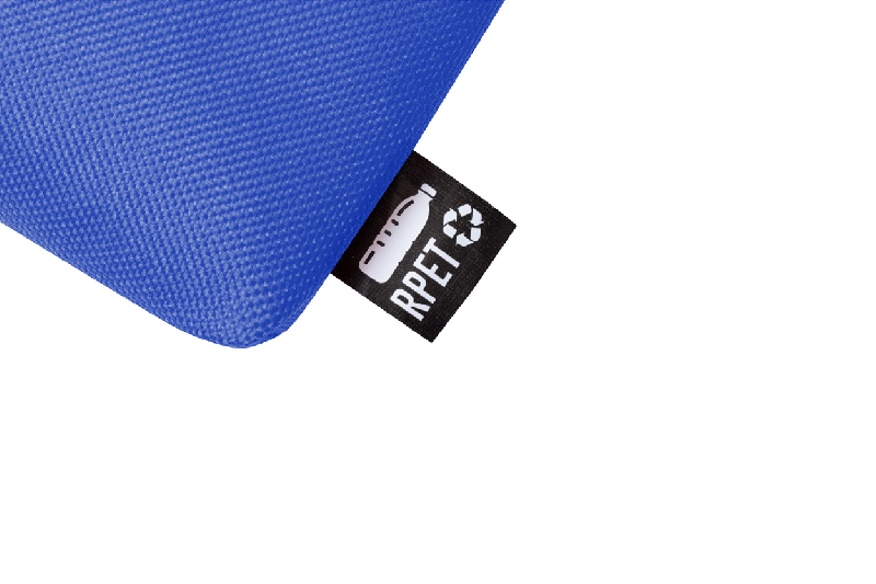 Trousse de toilette zippée en polyester 600D RPET - bleu foncé - 30g_1