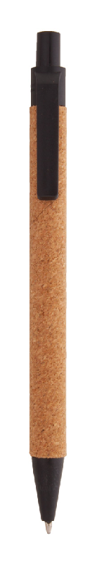 Stylo bille écologique - liège naturel et plastique en paille de blé - encre bleue_1