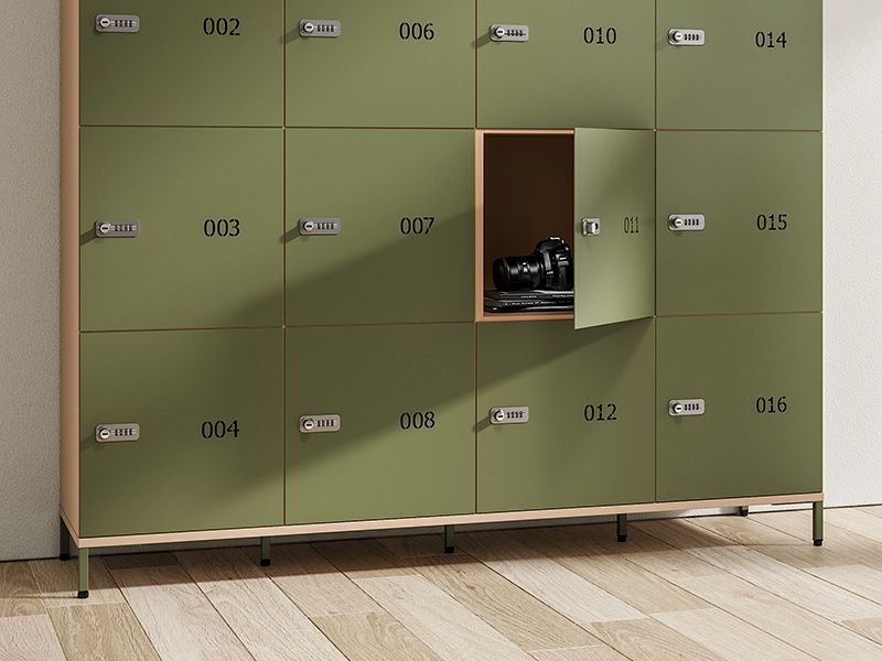 Casier 16 cases avec serrures à code fibo avec portes en métal_1