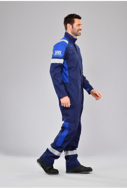 Combinaison multirisques ATEX Plus - Réf. 656*ATX - Multipoches, bandes rétroréfléchissantes ignifuges, normes EN ISO 11612 et EN 14404_1