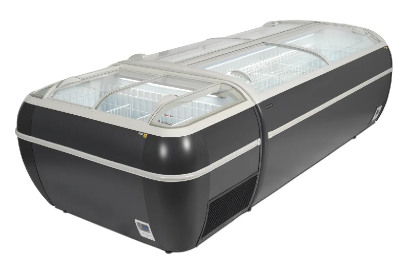 Congélateur de supermarché twin head a-cf gris TEFCOLD_1