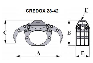 Credox 42 ST - Pince à grume universelle en acier suédois - Bakker Hydraulic Products BV_1