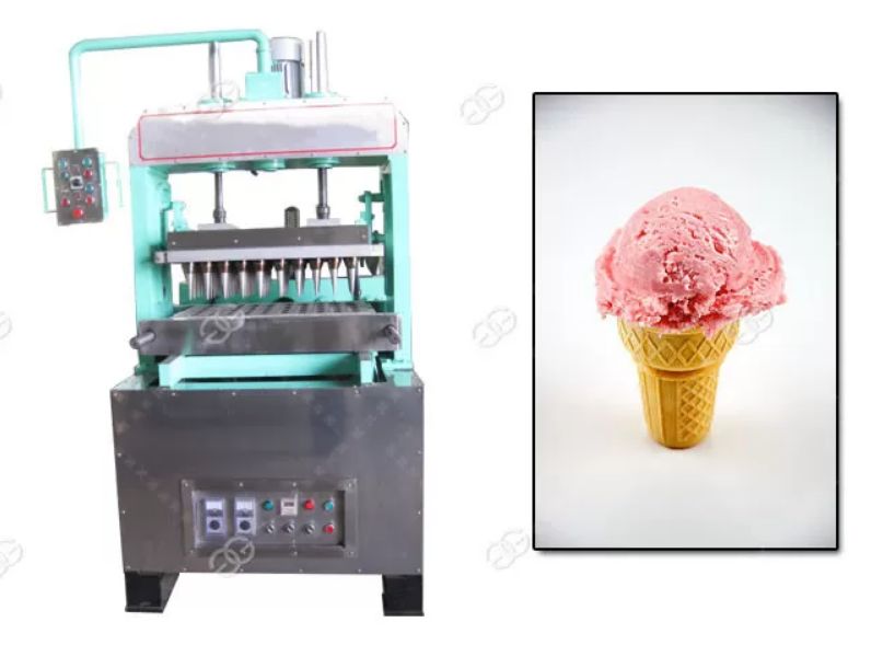 Gg60a machine de cône de gaufrette de crème glacée - henan gelgoog - capacité 1800-2000pcs/h_1