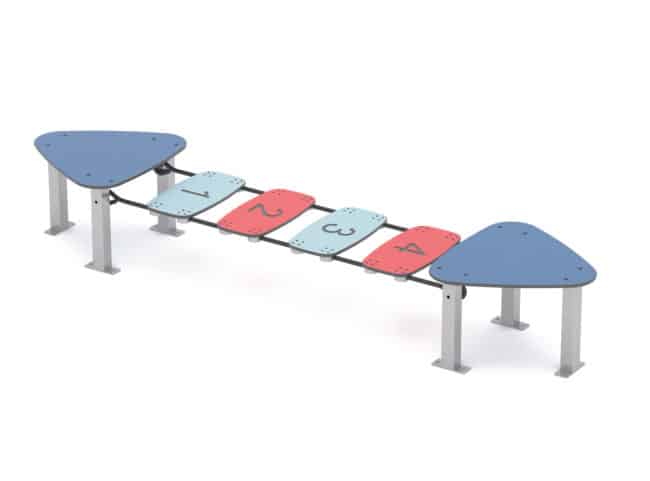 Pont d'équilibre - LD1EQ2021 - Pour enfants dès 2 ans - Capacité 6 personnes - Hauteur de chute < 60 cm_1