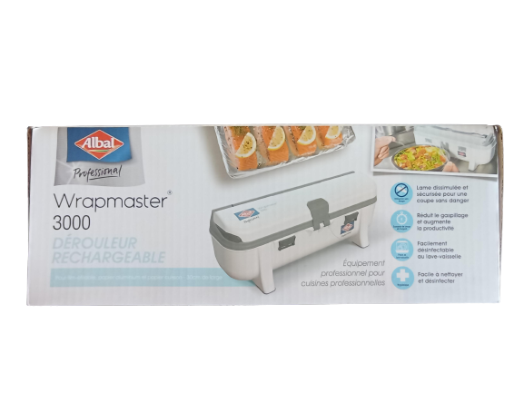 Albal wrapmaster 3000 devidoir film alimentaire, aluminium et papier cuisson 30cm (63m57) devient 63m98_1