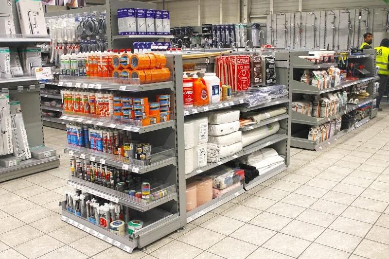 Tête de gondole modulable avec / sans piètements - Dimensions 665/1000/1330 mm_1