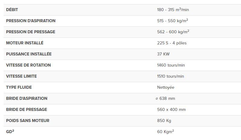 Aprh/n8 1121a - Ventilateur centrifuge industriel Euroventilatori - Moyenne et haute pression - Turbine à profil négatif_1