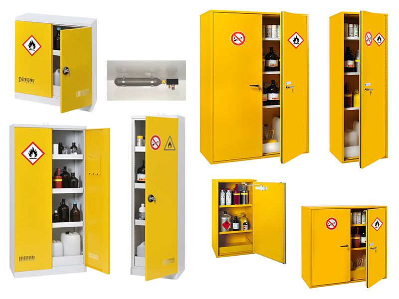 Armoire de sécurité avec extincteur automatique - stockage 150l - inflammable_1