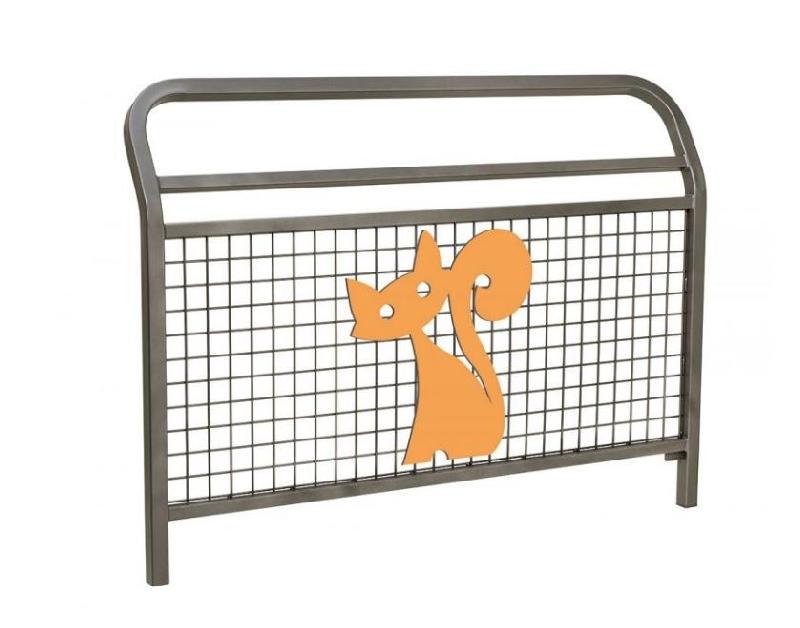 Barrières Écoles - Grillage à mailles carrées - Fil 5 mm - Tubes acier codés et peints - 1500 mm x 1280 mm_1